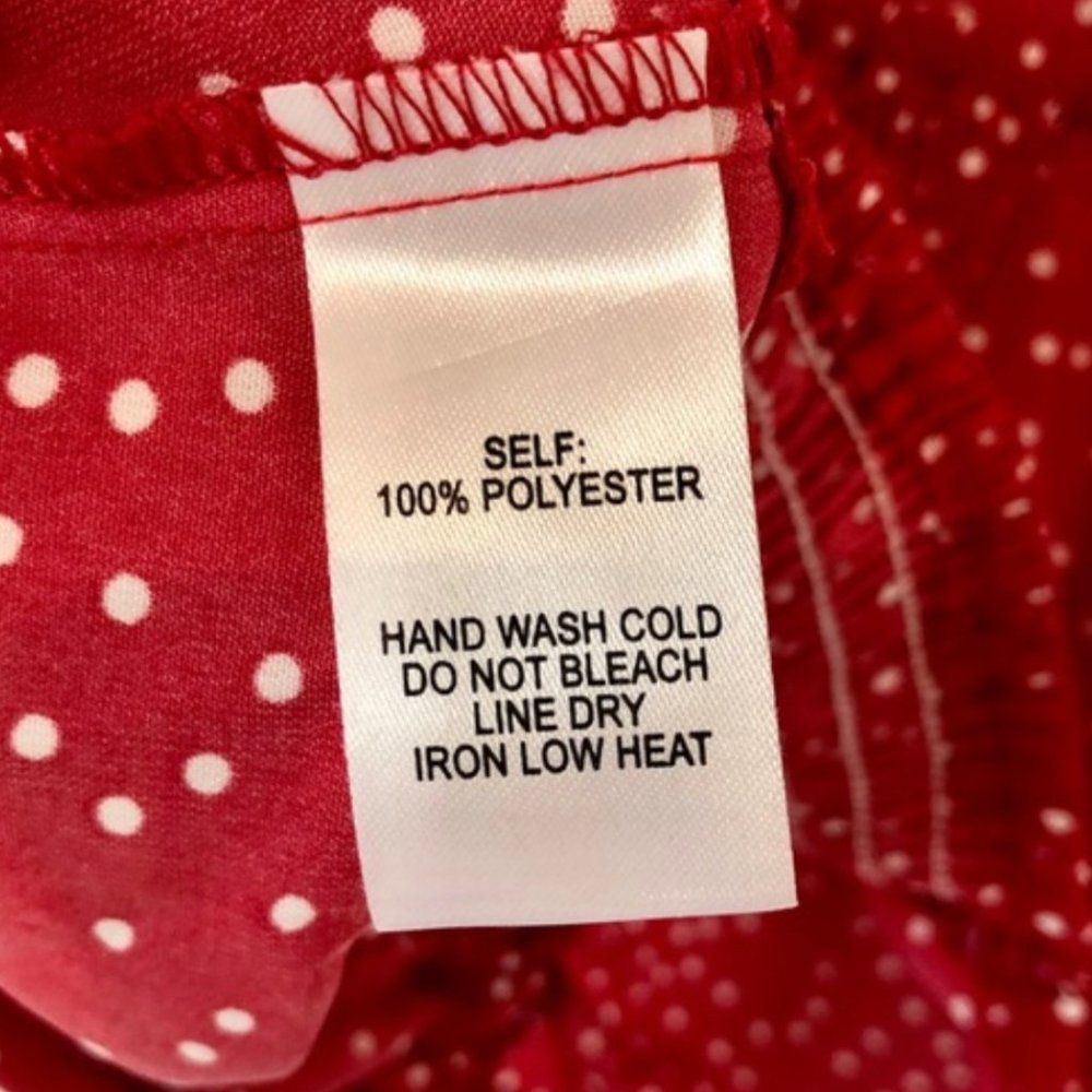 Red Polka Dot Crop Top - Picture 7 of 7